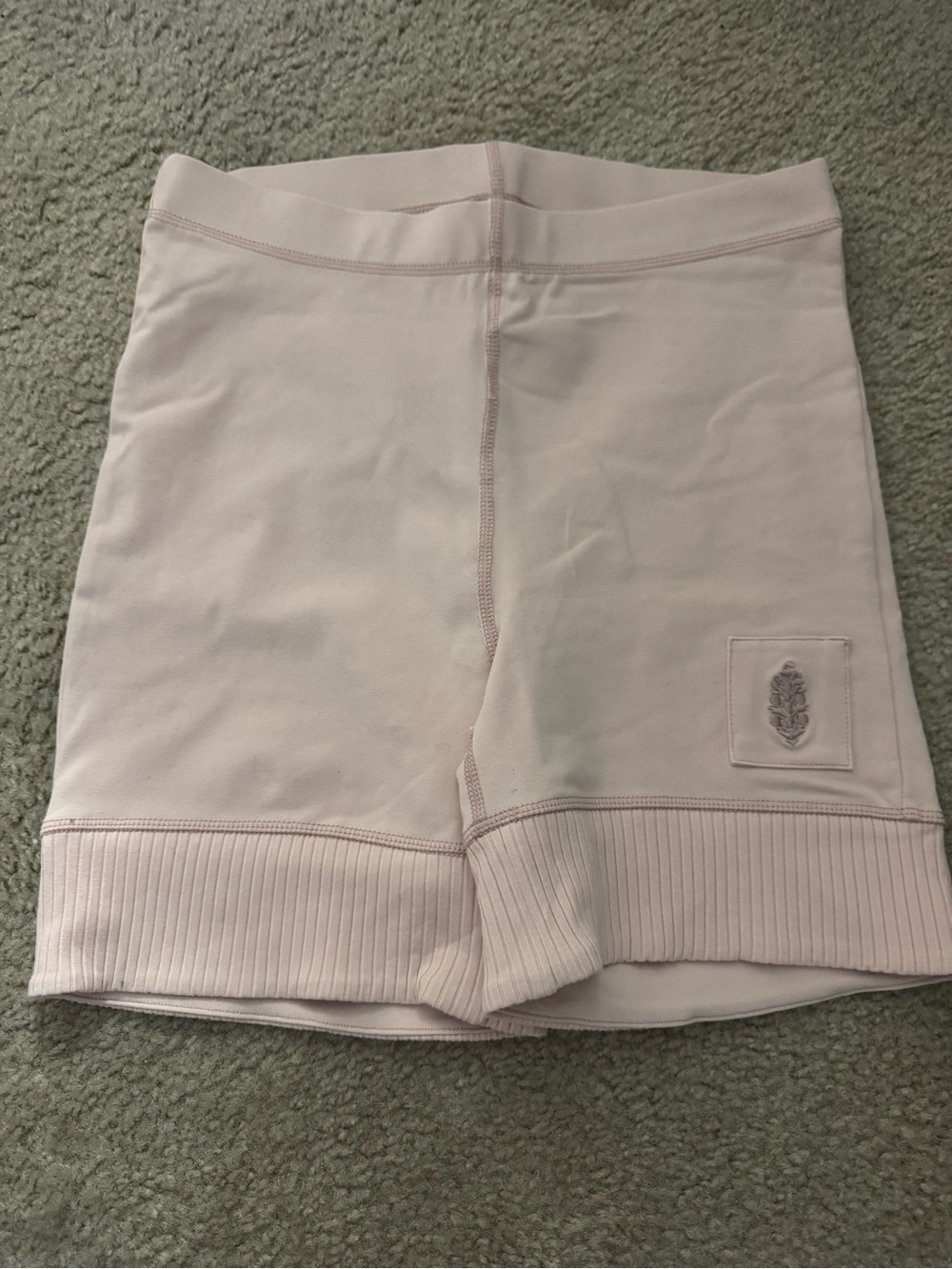 Free People Movement Women's Light Pink Stretch Bike Shorts